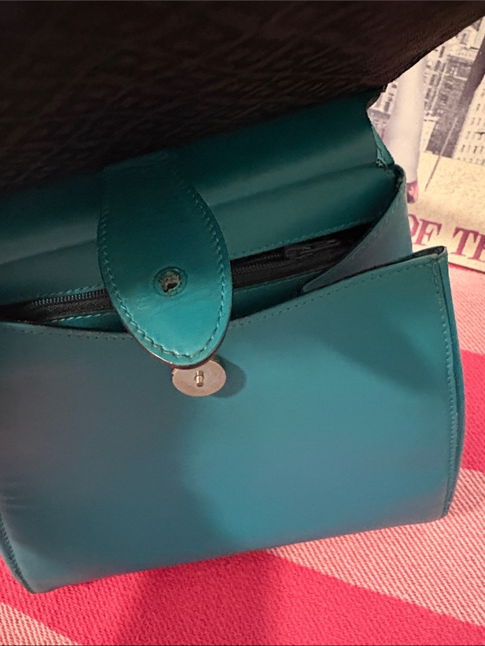 Bally Teal Shoulder Bag with Long Strap - Picture 16 of 16